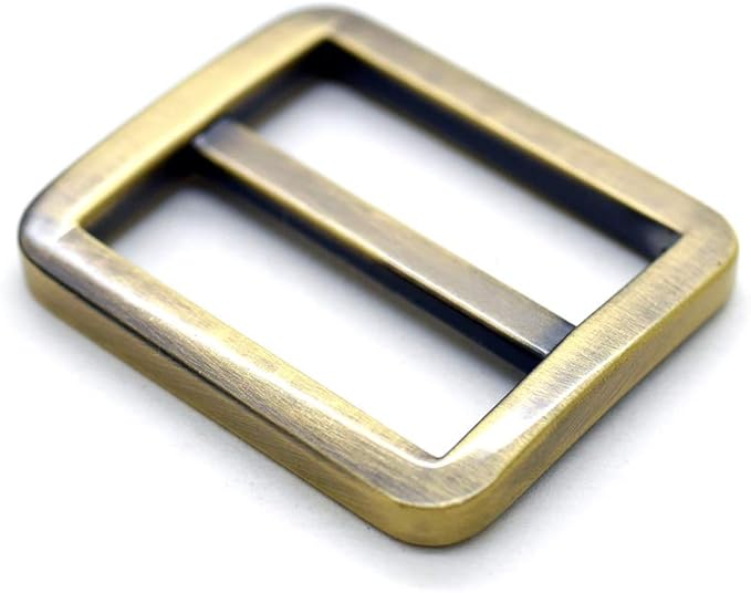 craftmemore 扁平金属滑动扣三角形皮带扣皮革包皮带调节器滑块 6 件