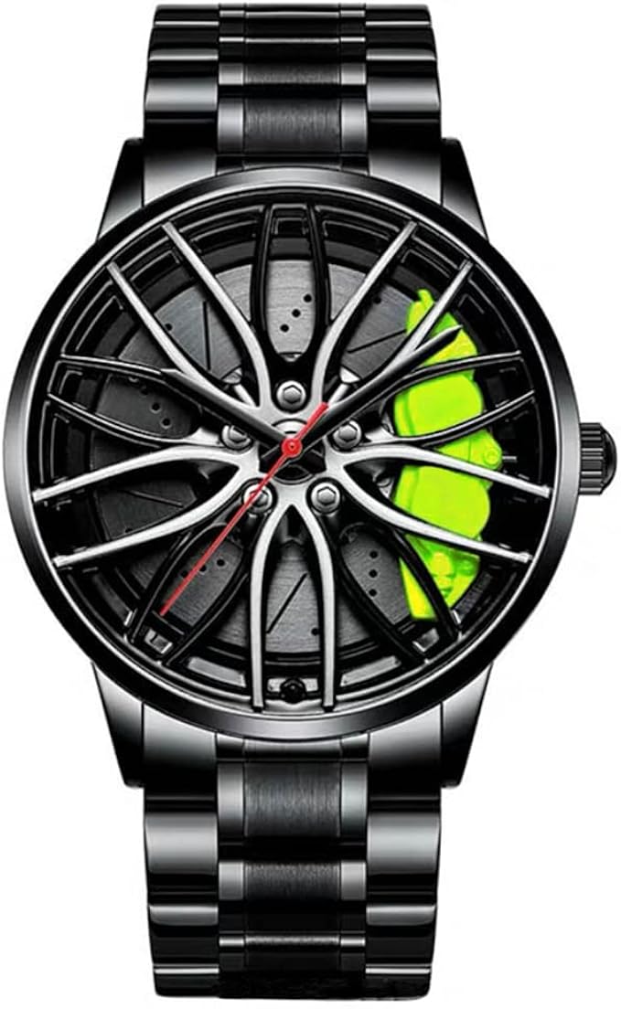 男士手表空心汽车车轮轮毂手表防水运动手表手表男士礼物