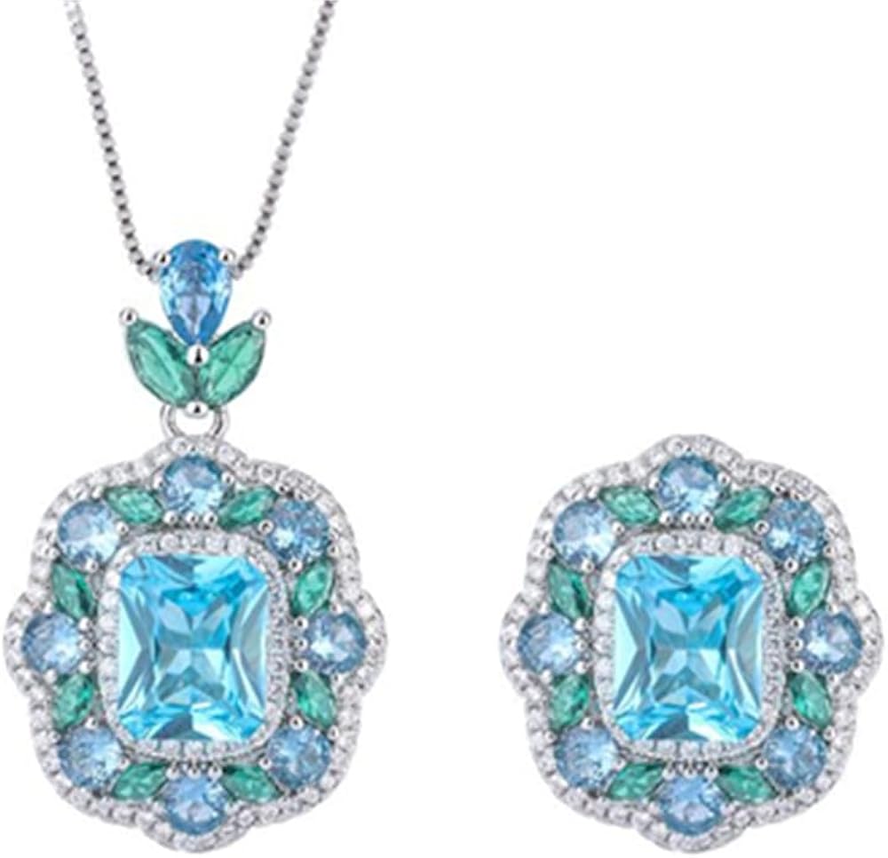 CDE Love Heart Pendant Necklaces for Women Silver Tone Rose Gold Tone Crystals Birthstone Valentine’s Day Jewelry Gifts for Women Birthday/Anniversary Day/Party