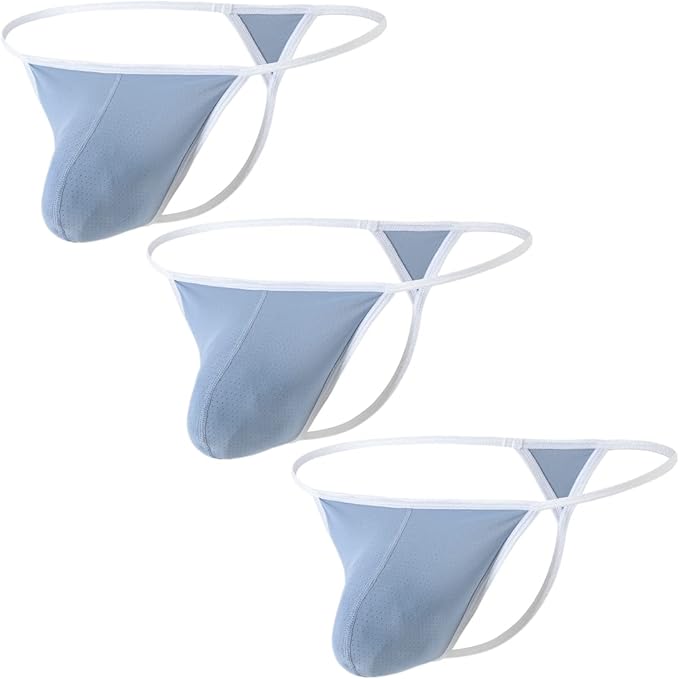 男士性感丁字裤 g 弦内裤男士低腰凸起丁字裤 大球袋 t 型后背快干