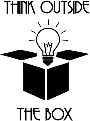 think outside the box 办公室墙壁装饰励志名言成功墙贴花团队工作