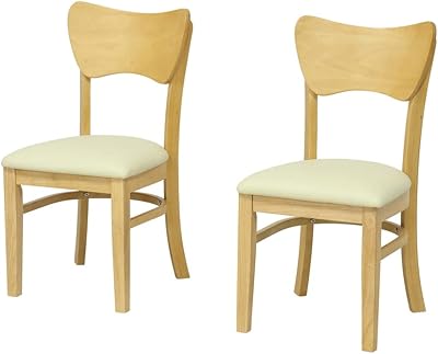 餐桌椅 2把套装 成品 天然木材 北欧风 march 客厅 椅子