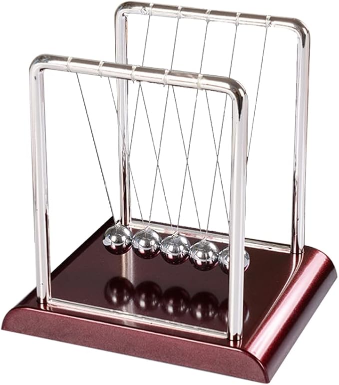 lifkome 牛顿摇篮平衡球便携式桌面摆锤 5 个摇摆球玩具永久运动桌面