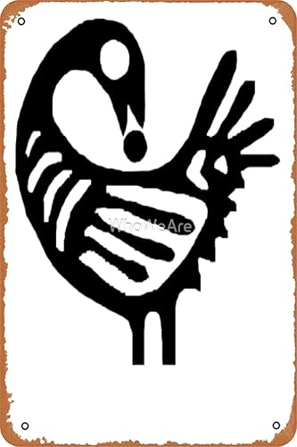 加纳阿丁克拉符号"sankofa"艺术板印刷金属锡标牌