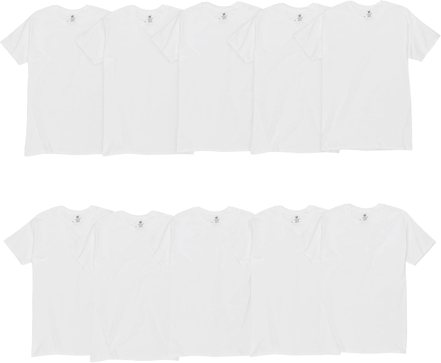 hanes 男式 comfortsoft 白色圆领汗衫 10 件装,2xl 码,白色, 白色