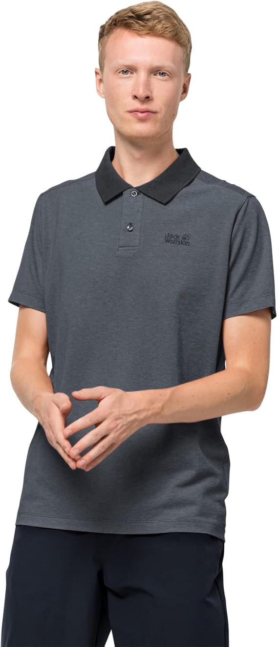 jack wolfskin 狼爪男式皮克 polo 衫