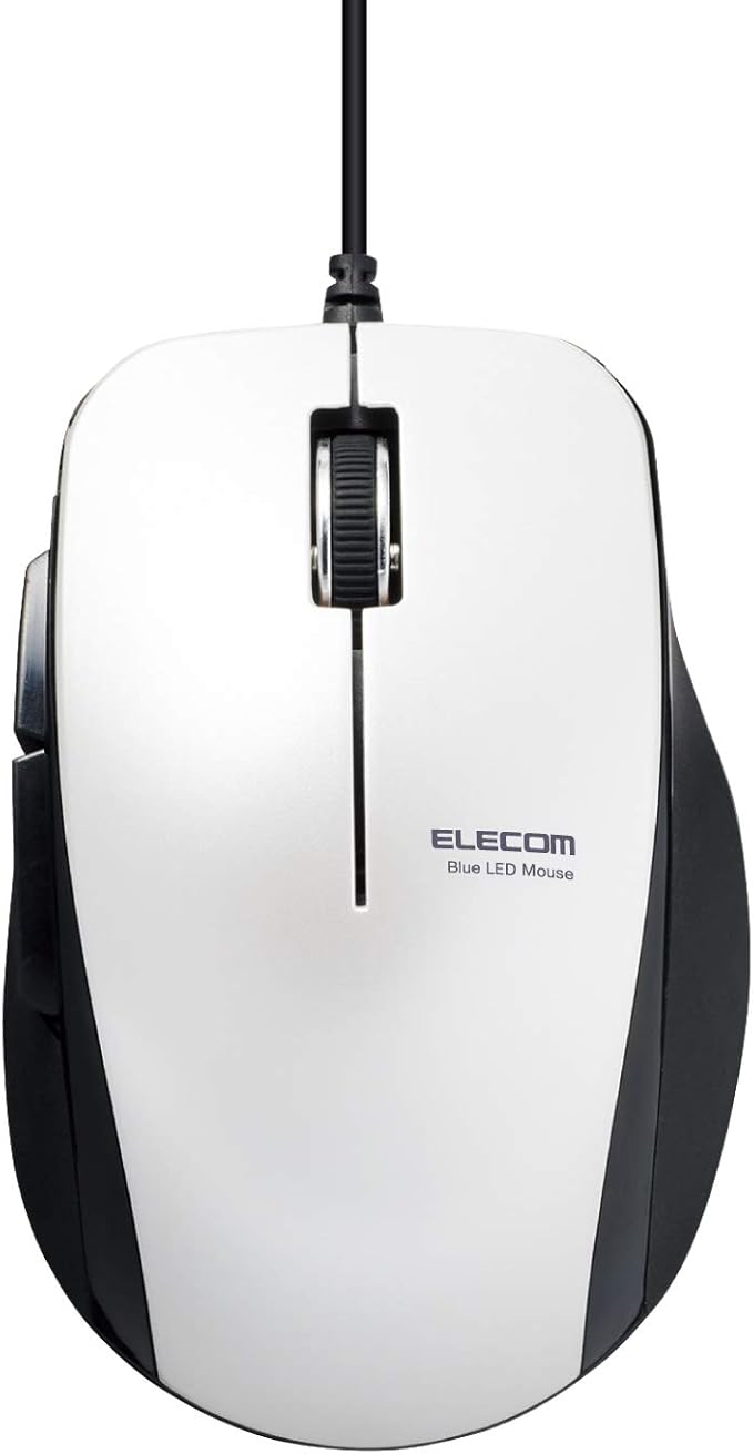 elecom宜丽客 鼠标 有线m-bl28ubxwh 5ボタン