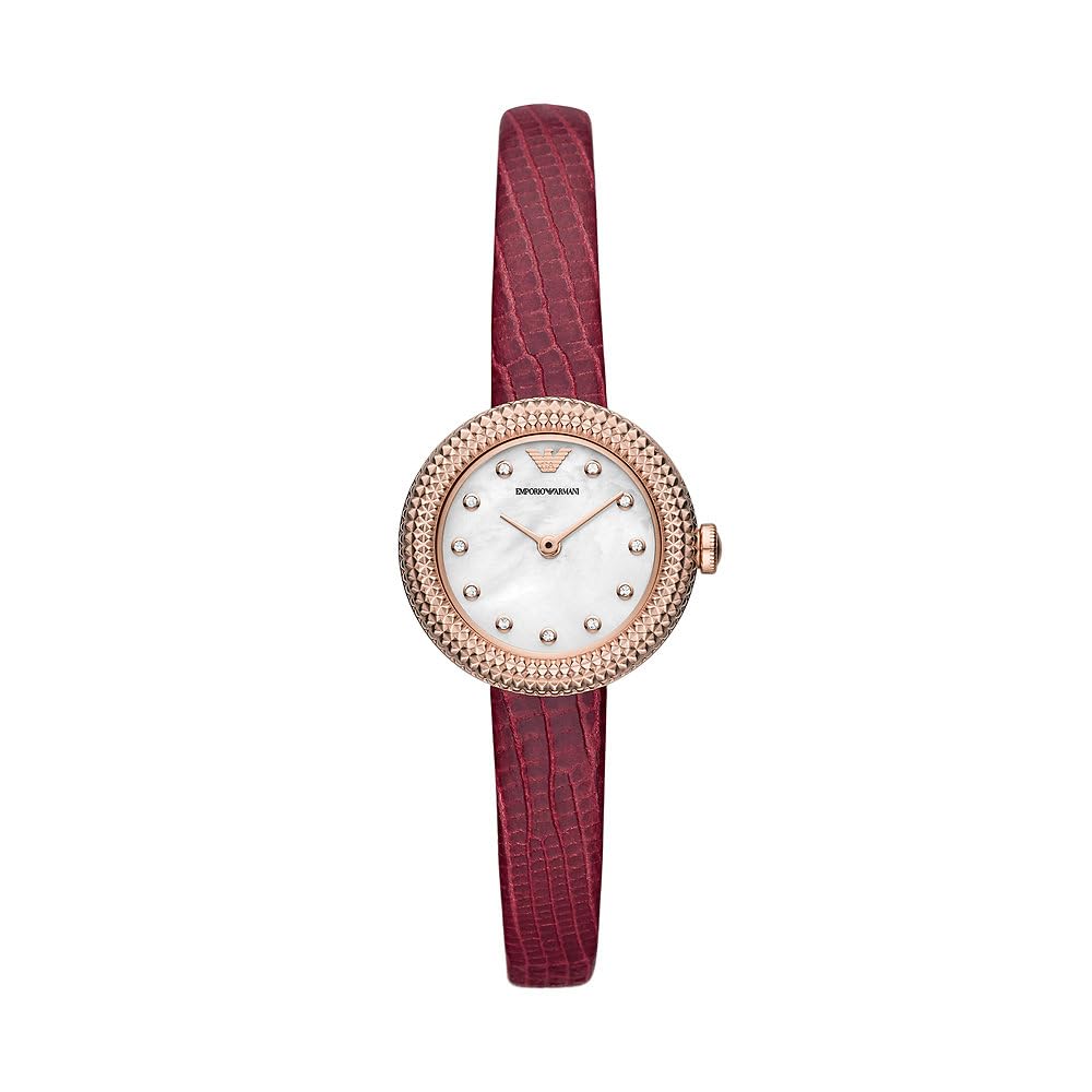 Emporio Armani-ROSA two-pointer watch, red, stainless steel strap,AR11417, red,AR11417