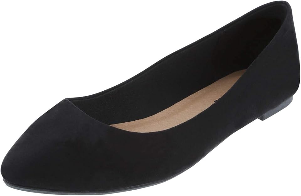 lower east side 女士 cami 尖头平底鞋 黑色 8 wide : 亚马逊中国