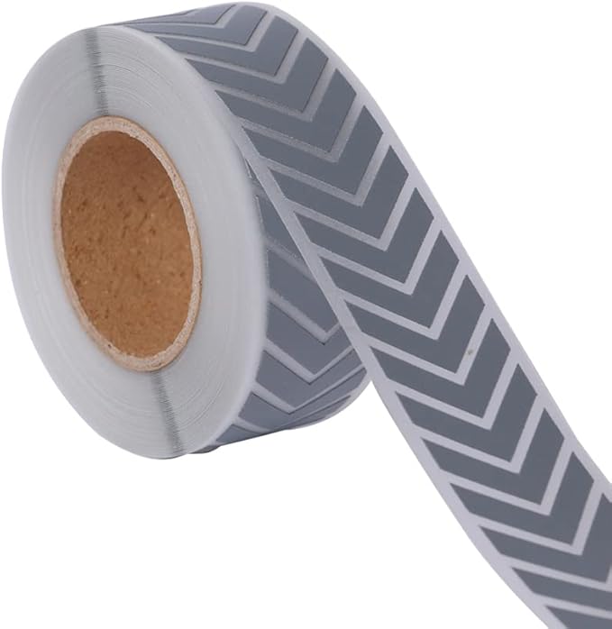 nozuono 高能见度银色反光热转印乙烯基薄膜胶带用于衣服熨烫箭头(1