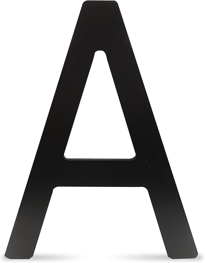 街道号码适用于室外/外部/建筑/公寓/庭院/农舍/优雅黑色饰面(字母 a