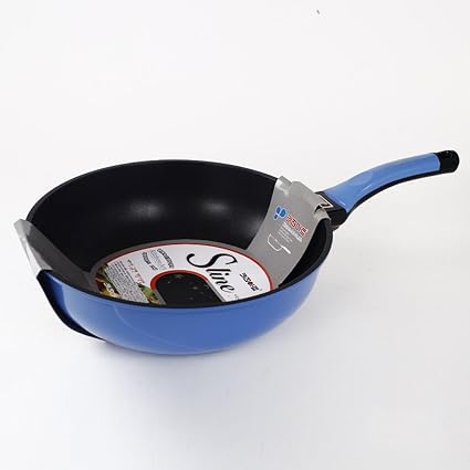 韩国原装进口正品kitchen Art Sline 30cm钻石纳米陶瓷无烟炒锅不粘锅 赠送不粘锅专用木铲和百洁布 亚马逊中国 厨具