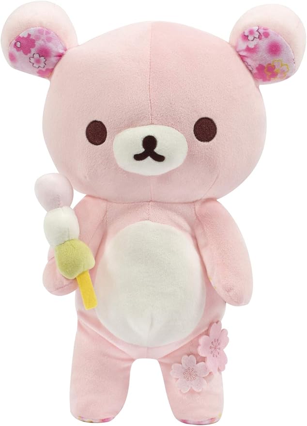 rilakkuma 樱花系列毛绒玩具,娃娃,填充动物,正品*产品 - 15 英寸