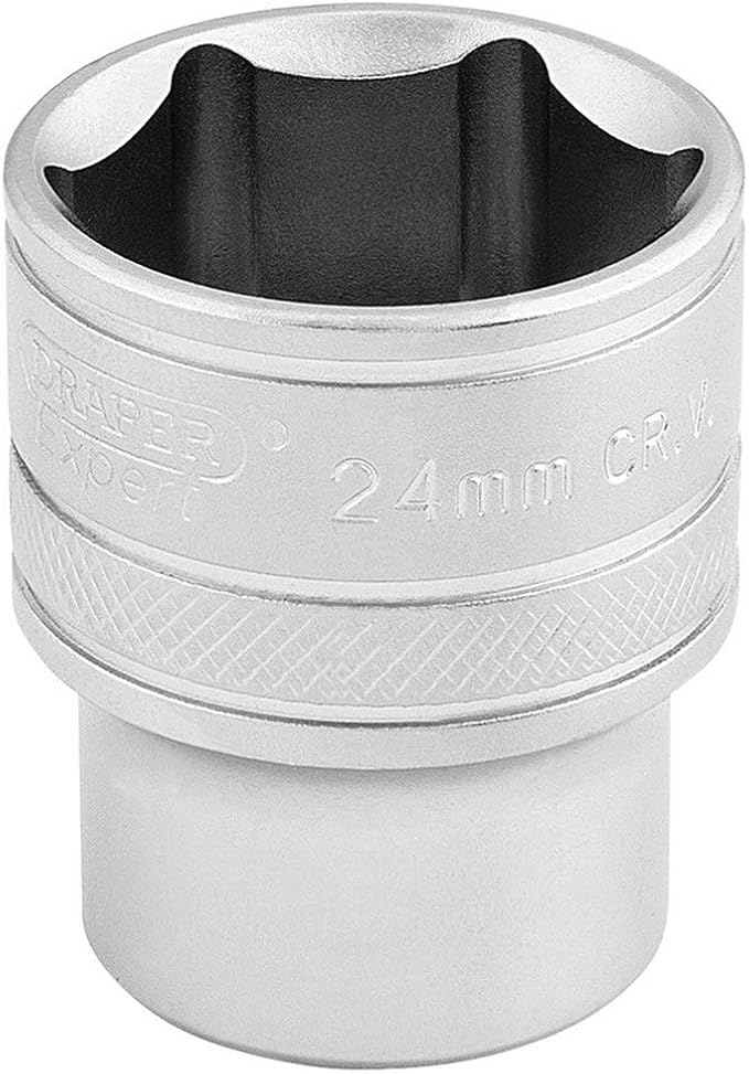 draper 16615 1/2 英寸方形螺丝刀 6 点插座,24 毫米尺寸