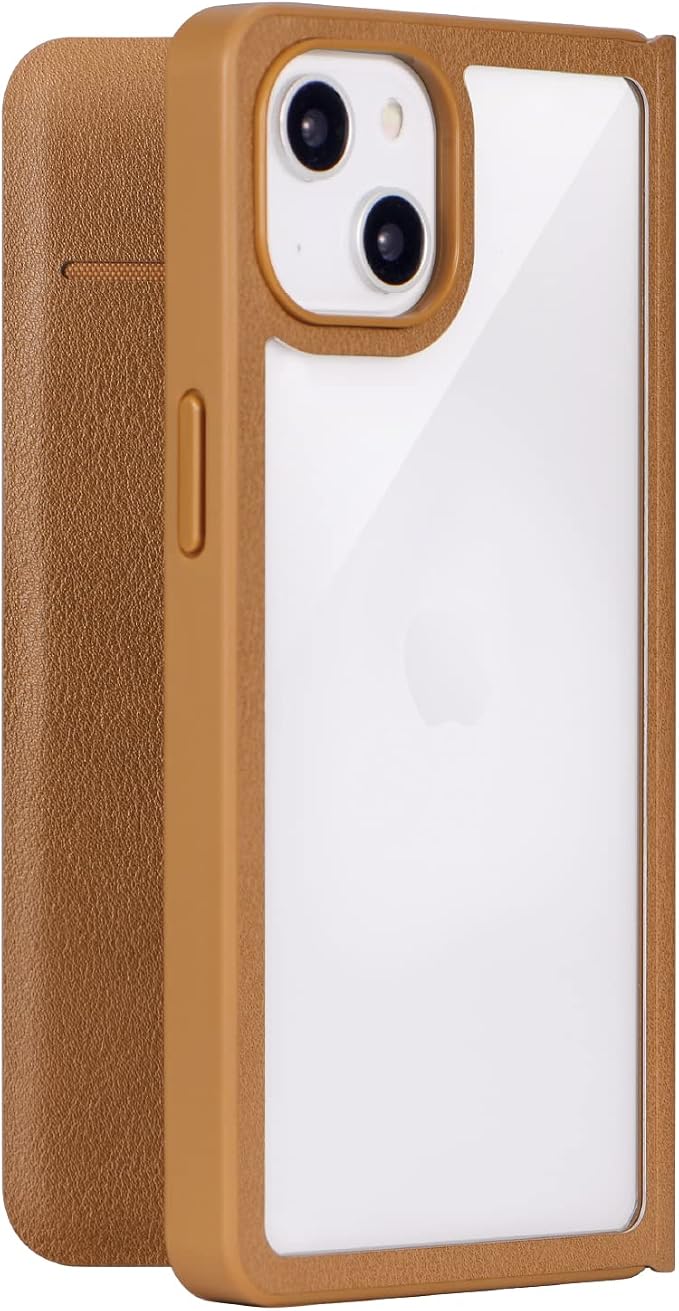 ルプラス(leplus) iphone14 轻量 背面透明翻盖手机壳 "amake