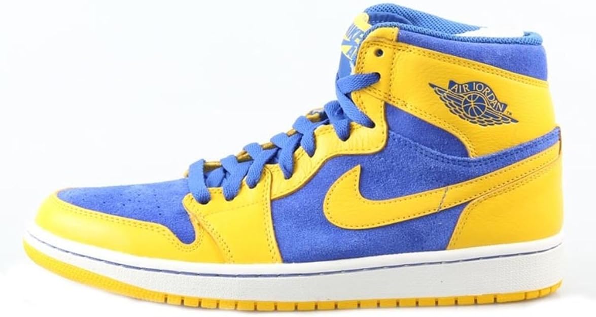 nike 耐克 air jordan i mid aj1湖人配色篮球鞋 555088-707