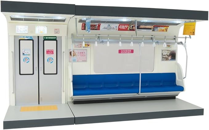 部件模型系列1 12 内装模型通勤电车蓝色车垫 玩具 亚马逊中国