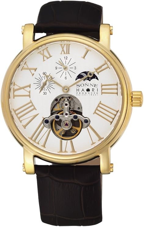 索纳尔sonne手表sonnehaori银色表盘自动上弦不锈钢不锈钢ygpvd表壳