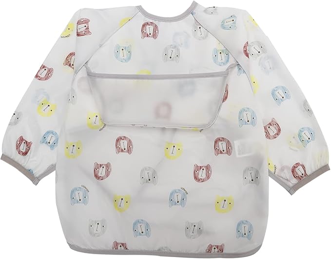 6-42 个月幼儿婴儿袖围兜防水吃和绘画罩衫.jninth