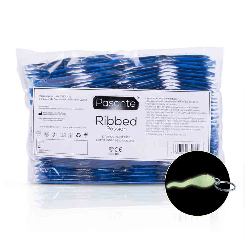 Pasante * Set Selected 144 bags + Free Key Ring - (Ribbed)