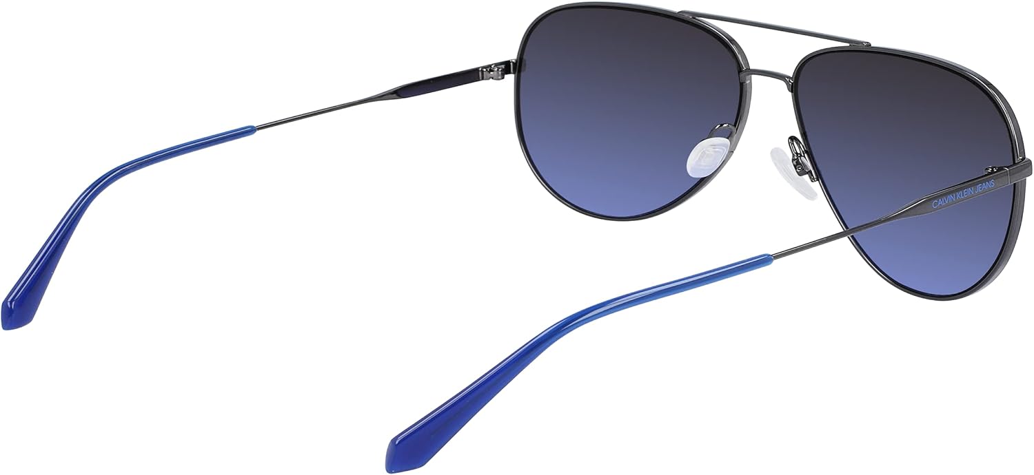 calvin klein 太阳镜, 金属/*蓝, 均码 : 亚马逊中国: 服饰箱包