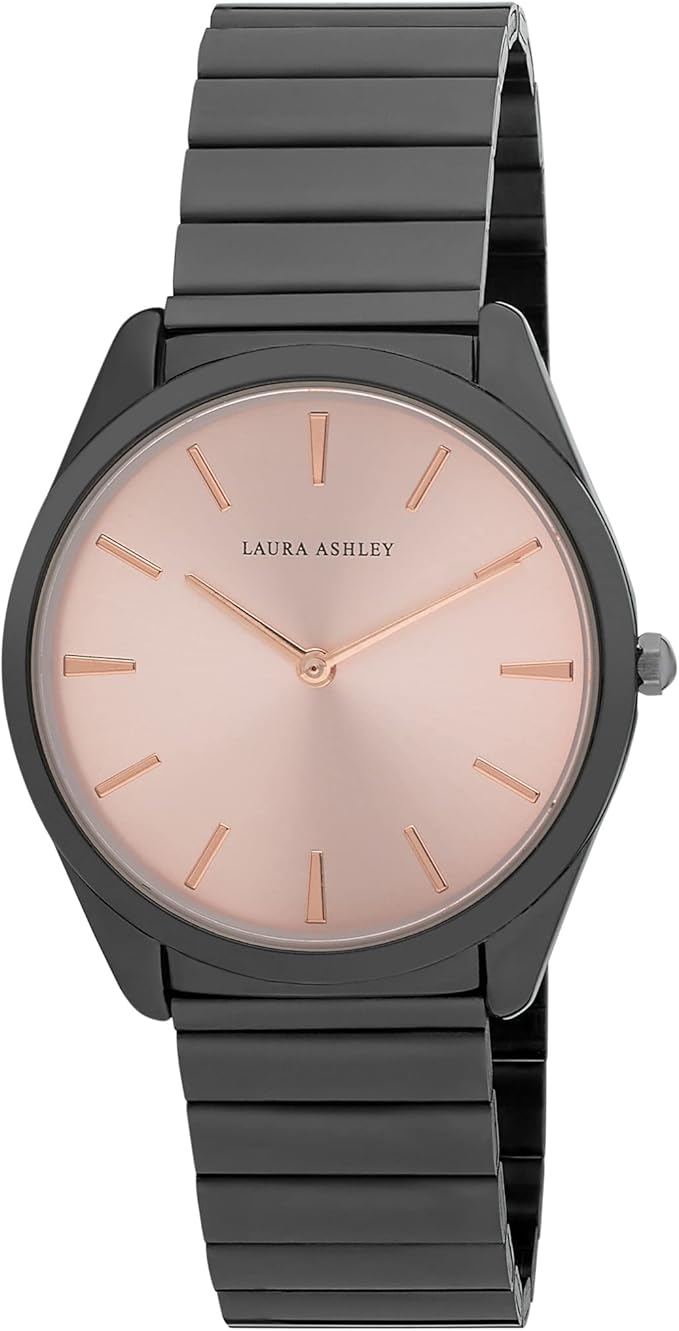 laura ashley 女士 36mm 镀金手链表链手表 - 女式