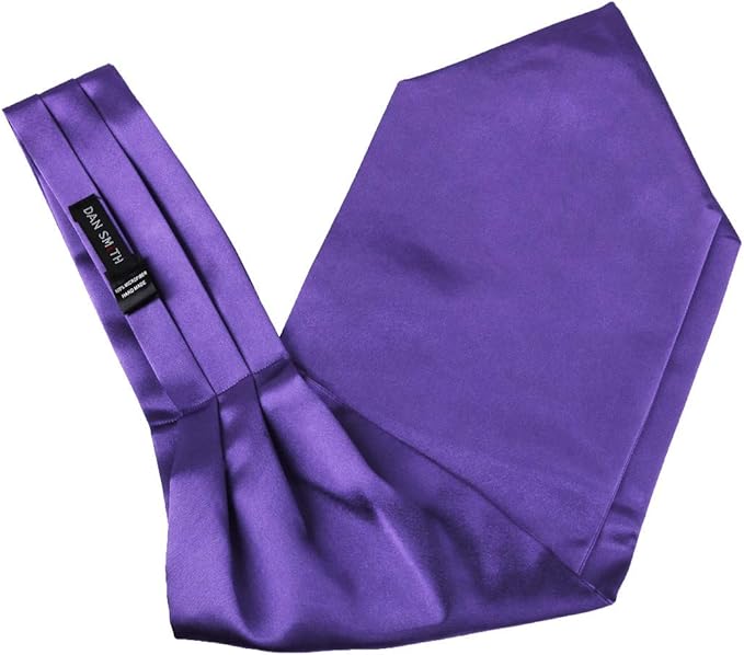 dan smith plain 男士时尚新潮超细纤维婚礼 ascot tie 超长尺码 134.