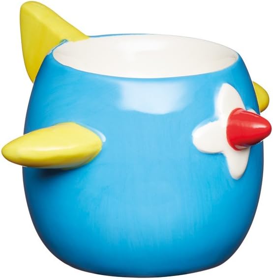 kitchencraft 陶瓷形状新奇蛋杯 蓝色 kceggplane