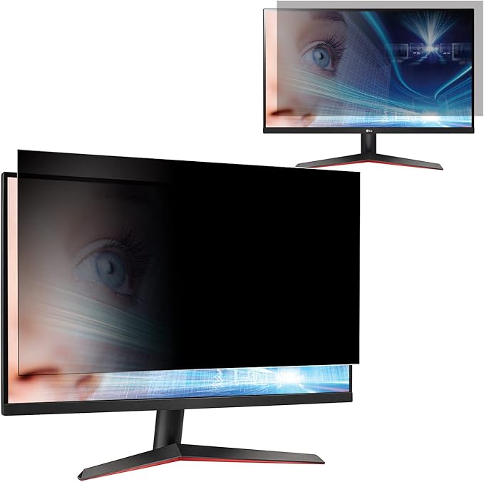 24 英寸电脑隐私屏幕滤镜 适用于 24 英寸 16:9 宽屏显示器防蓝光防