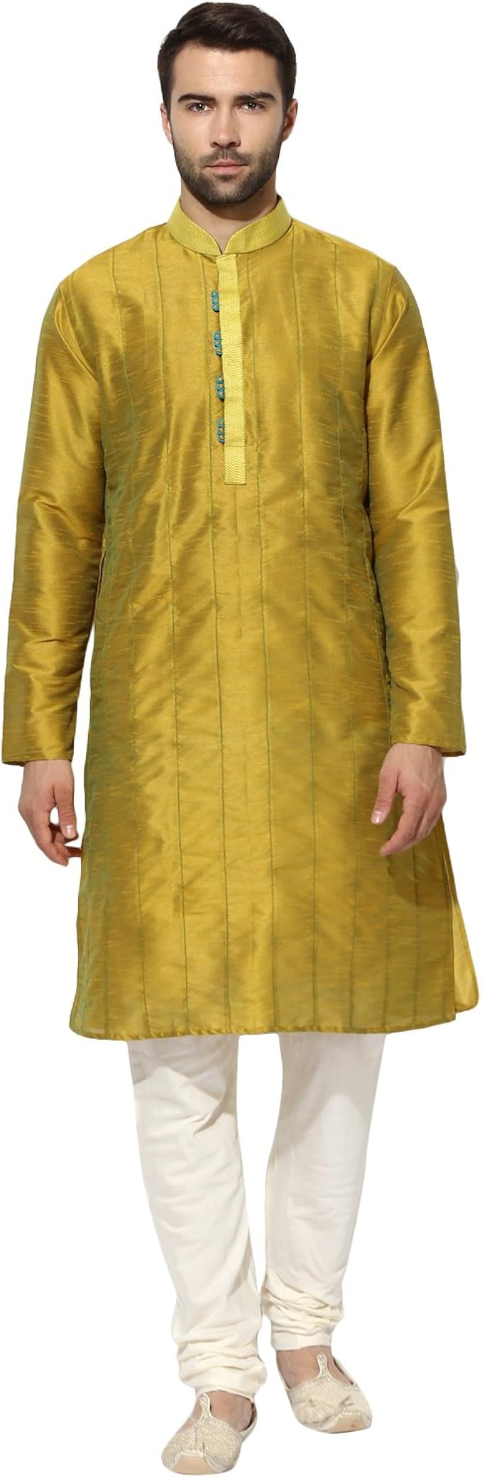 kisah 男式印度双宫绸衬衫 &amp; 童话套装 适合婚礼和节日季节