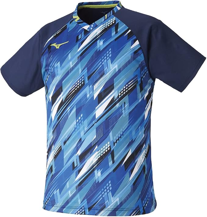 mizuno 美津浓 乒乓球服 比赛衫 v领 吸汗速干 dynamotion fit jtta