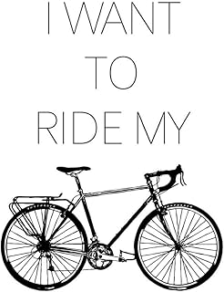 wee blue coo sport i want to ride 自行车艺术印刷海报墙饰 12x16