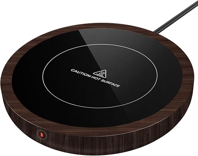 设置马克杯加热器,书桌咖啡杯加热器,带自动关闭功能的电动咖啡加热器