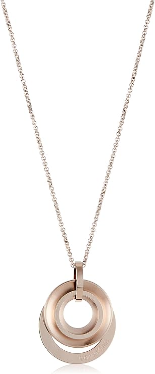 calvin klein 女士项链 playful circular shimmer 带水晶