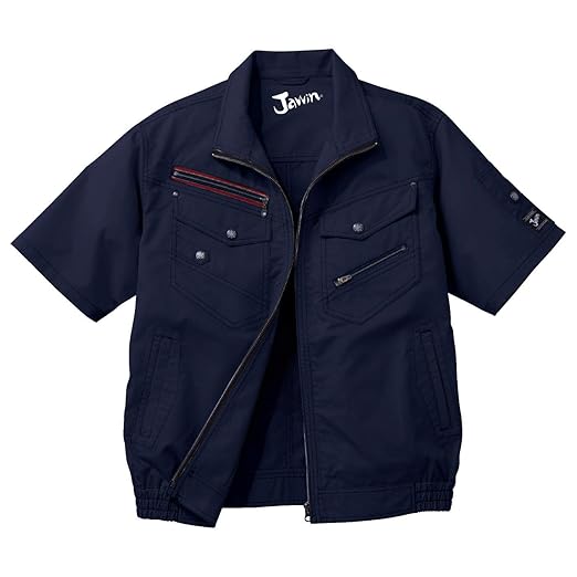 自重堂 jawin 空调服短袖夹克衫 54040 藏青色 l码