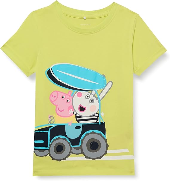 name it 男童 nmmpeppapig mase ss top pep t 恤