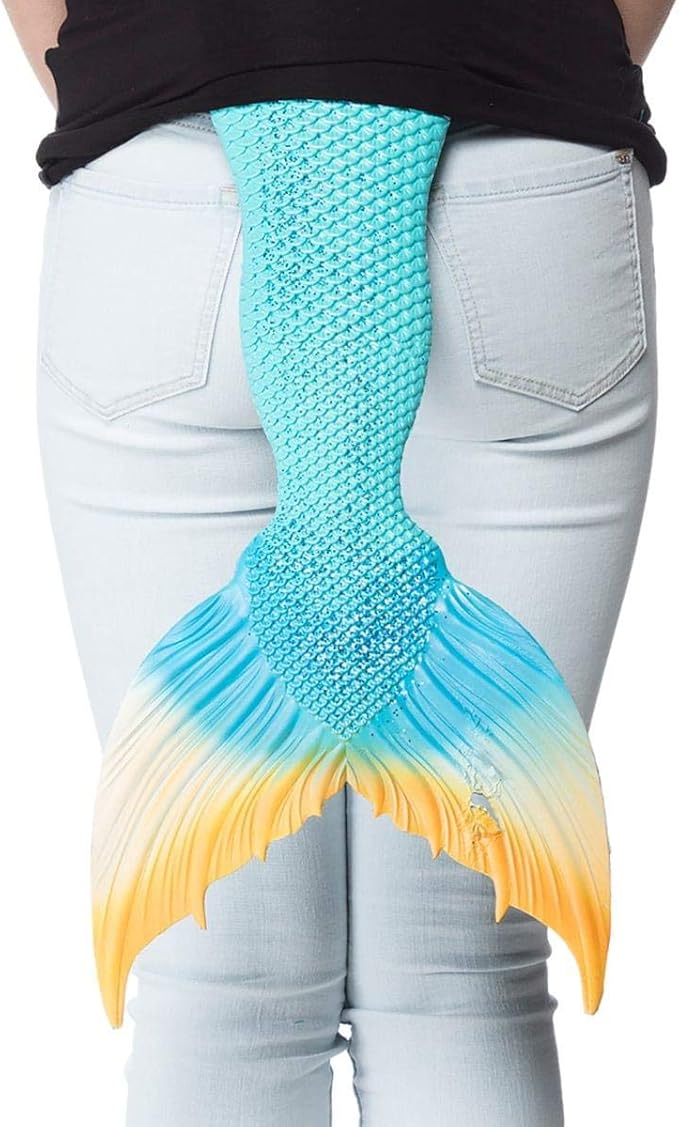 hms男女通用成人超柔软水晶美人鱼尾巴蓝色均码