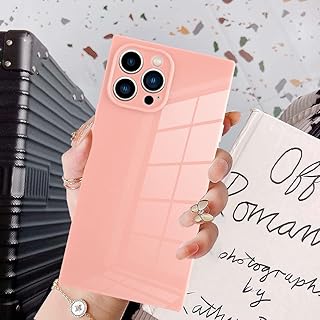 kanghar iphone 13 pro max 手机壳粉色方形iphone 13 pro max女式