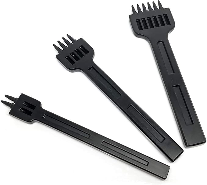 citian 皮革圆孔打孔工具 6mm 2/4/6 爪齿套装适用于 diy 皮革工艺
