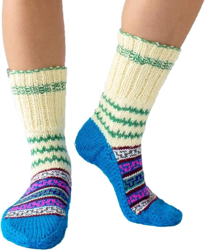 手工针织袜舒适保暖公平贸易纯素少女风格fazl袜子