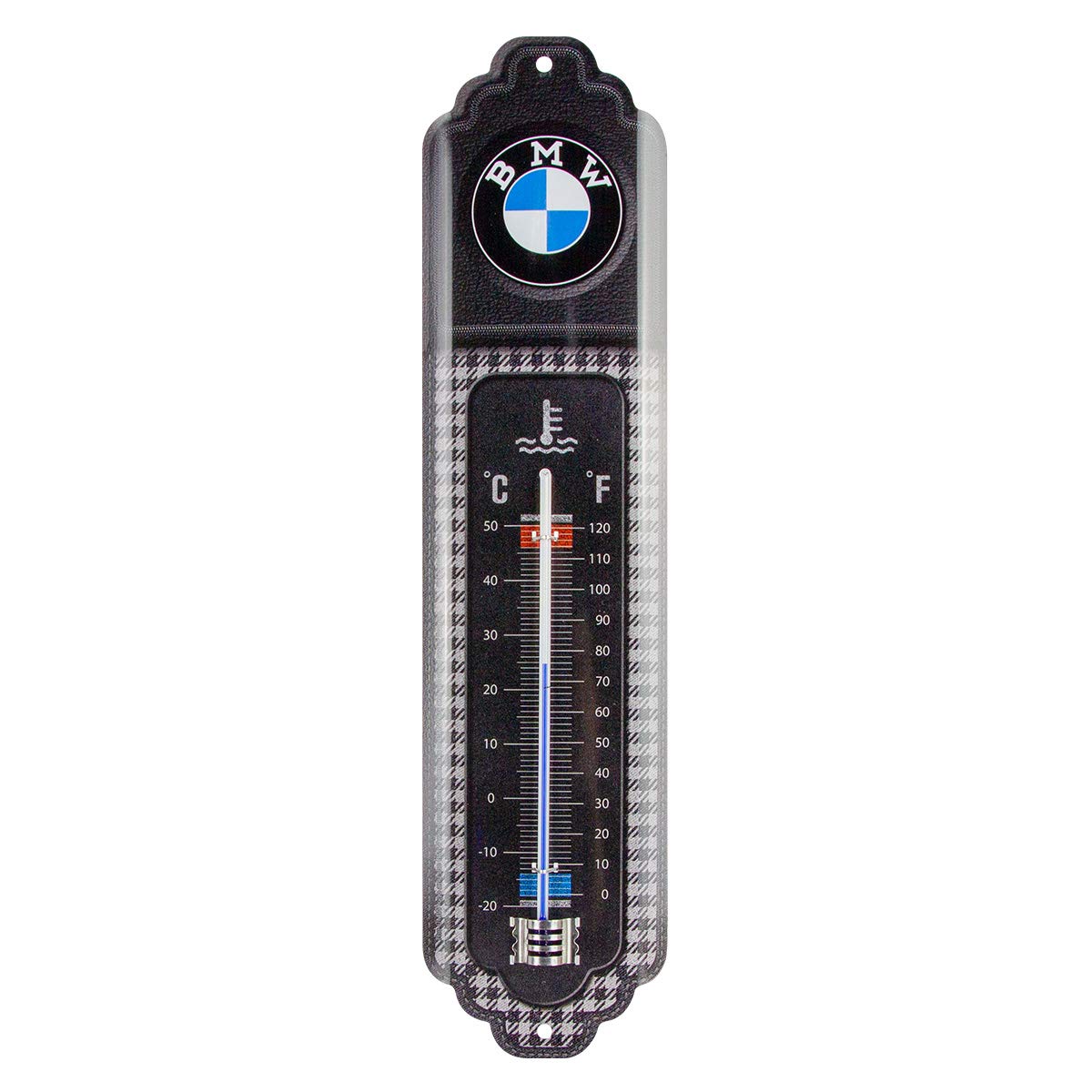 Retro Thermometer BMW - Classic Hbibita - Auto accessories creative, metal trim retro design,6.5 x 28 cm