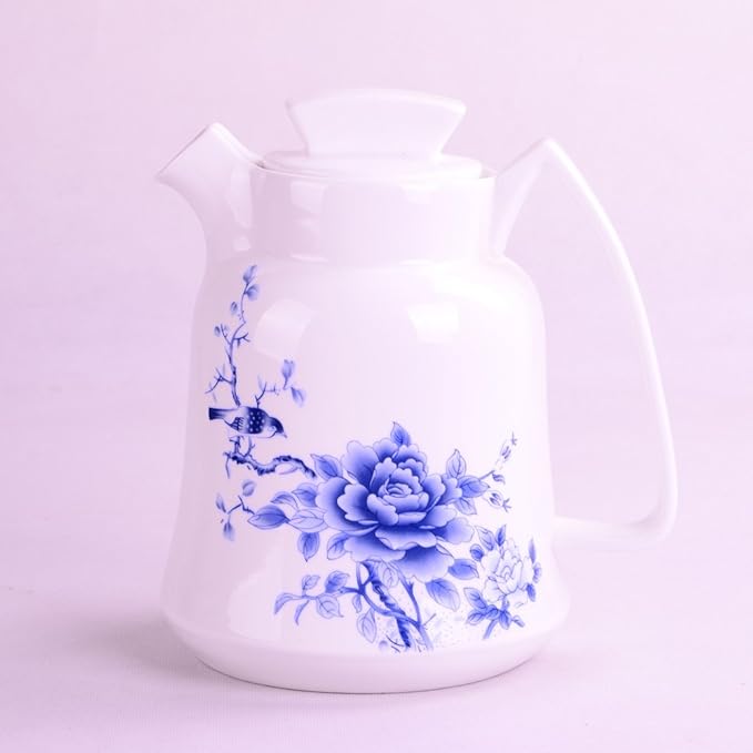 陶瓷冷水壶 骨瓷凉水壶/果汁壶/咖啡壶 可直接倒入开水 防烫防滑不