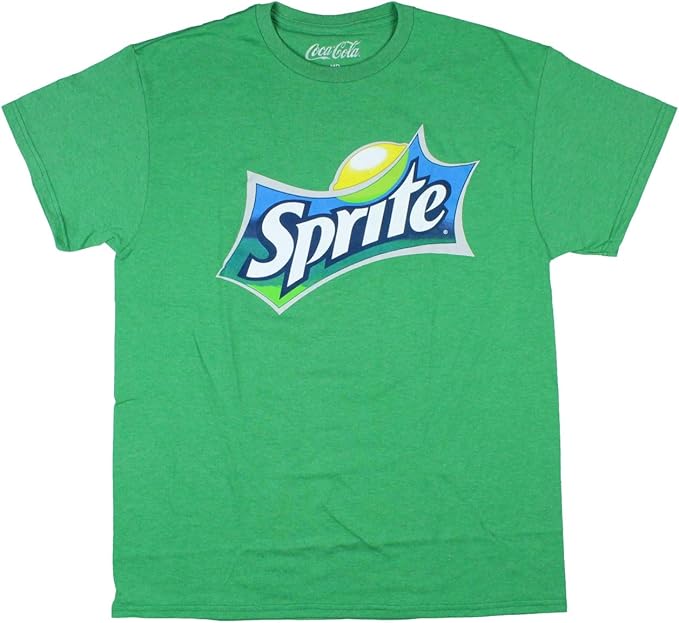 sprite 标志柠檬柠檬苏打流行饮料趣味经典万圣节服装男式成人图案 t