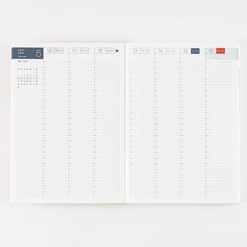 Hobonichi手帐21 手账主体kazen 4月开始 周一开始 亚马逊中国 办公用品