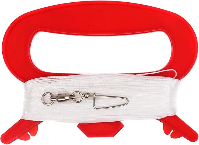 emma 风筝 3 件装红色风筝手柄 3# 带 100 英尺(约 48.