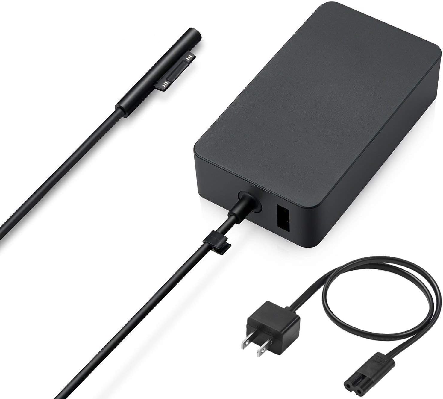 Surface Pro 充电器,65W 15V 4A 电源适配器,适用于微软 Surface Pro 3/4/5/6 Surface