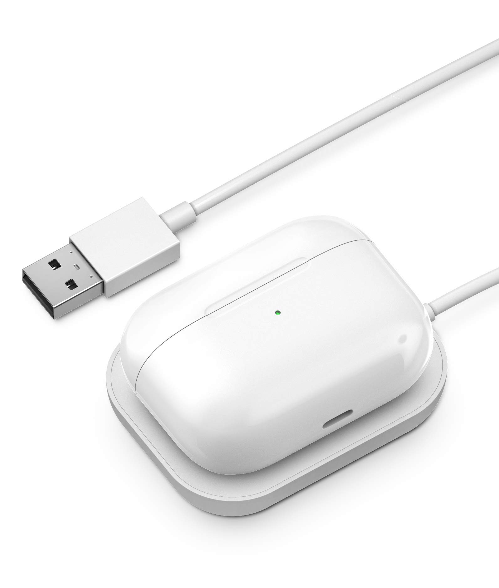 Galvanox AirPods Pro Charger - Apple AirPod Pro Wireless Charging Station (White)