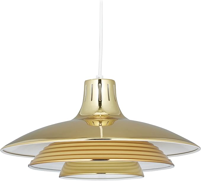 relaxdays 吊灯 金属 现代灯 带圆形灯罩 高 x d:102 x 36 厘米 e27 