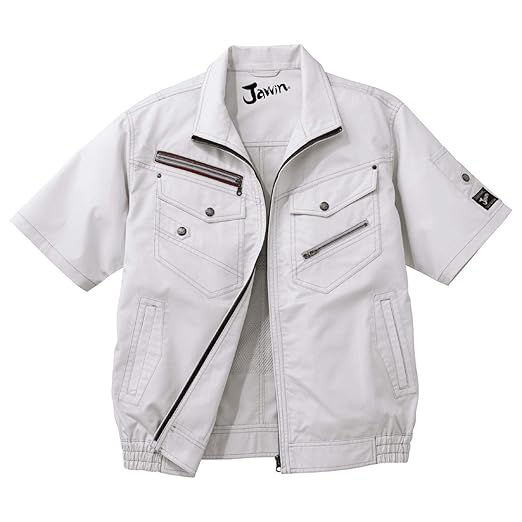 自重堂 jawin 空调服短袖夹克衫 54040 银色 ll码
