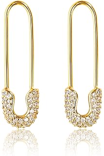 benevolence la *别针耳环女士软骨 14k 镀金环状耳环